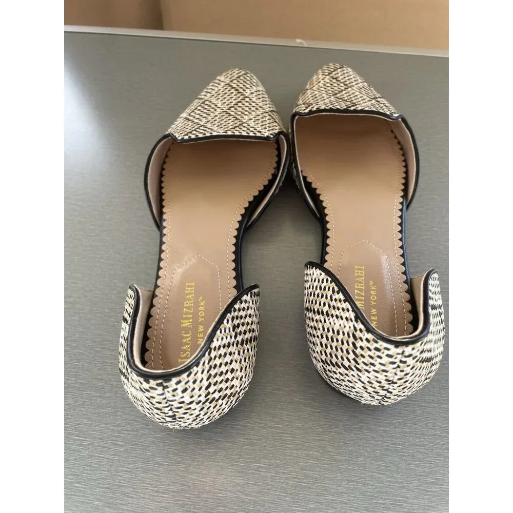 ISSAC MIZRAHI Women's Pointed Flats Size 8 Preppy Career Office Shoes - Picture 8 of 13